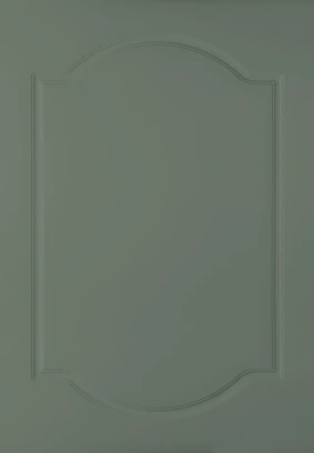 Cathedral Double Arch Reed Green kitchen door