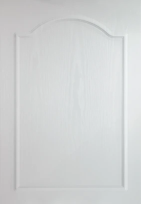 Cathedral Arch White Woodgrain kitchen door