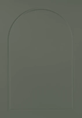Round Arch Smoke Green kitchen door
