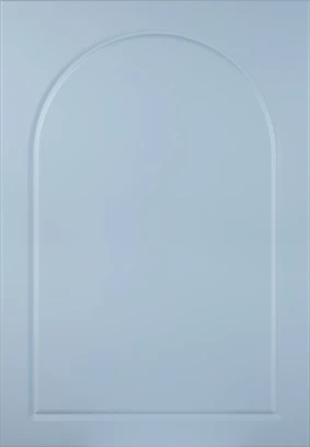 Round Arch Denim kitchen door