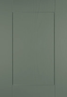 Shaker Reed Green Woodgrain kitchen door