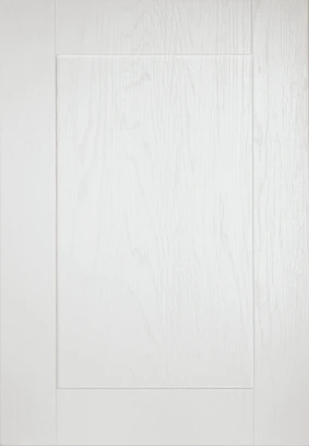 Shaker White Woodgrain kitchen door