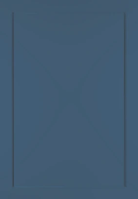 Shaker Narrow No Lines Alby Blue kitchen door