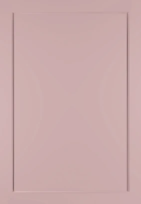 Shaker Narrow No Lines Dusky Pink kitchen door