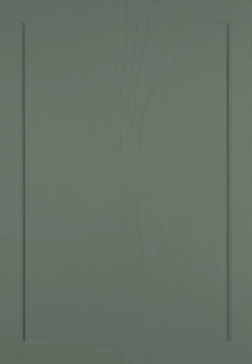 Shaker Narrow No Lines Reed Green Woodgrain kitchen door