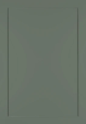 Shaker Narrow No Lines Reed Green kitchen door