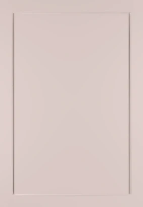 Shaker Narrow No Lines Rose White kitchen door