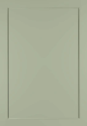 Shaker Narrow No Lines Sage Green kitchen door