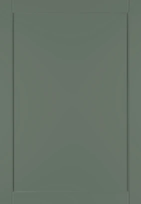 Shaker Narrow Reed Green kitchen door