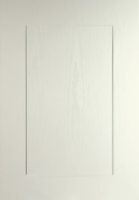 Shaker No Lines Cream Woodgrain kitchen door