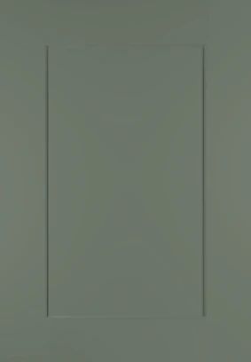 Shaker No Lines Reed Green kitchen door