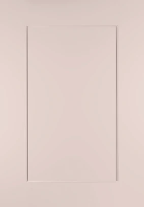 Shaker No Lines Rose White kitchen door