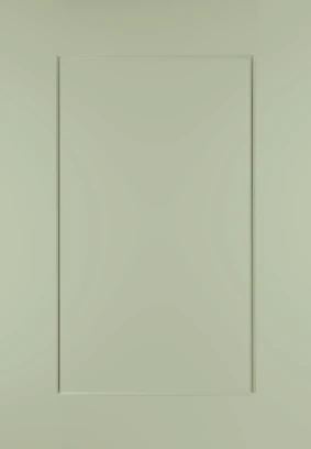 Shaker No Lines Sage Green kitchen door