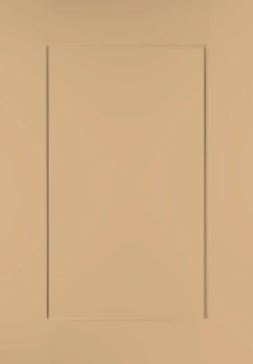 Shaker No Lines Sand Yellow kitchen door