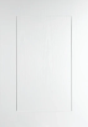 Shaker No Lines White Woodgrain kitchen door