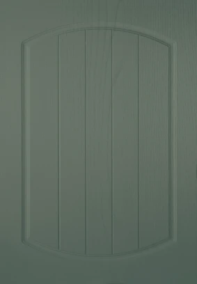 Truro Double Arch Reed Green Woodgrain kitchen door