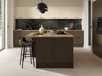 Clarence marone casella oak and victoria carat beige